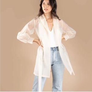 Naked Zebra Caitlin Sheer Lightweight Coat